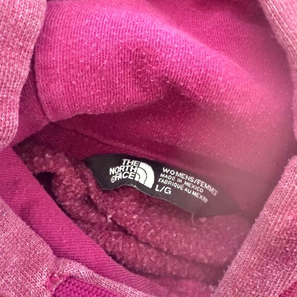 The North Face Women’s Purple Spell out Logo Pullover Hoodie Jacket Size Large - Picture 4 of 5